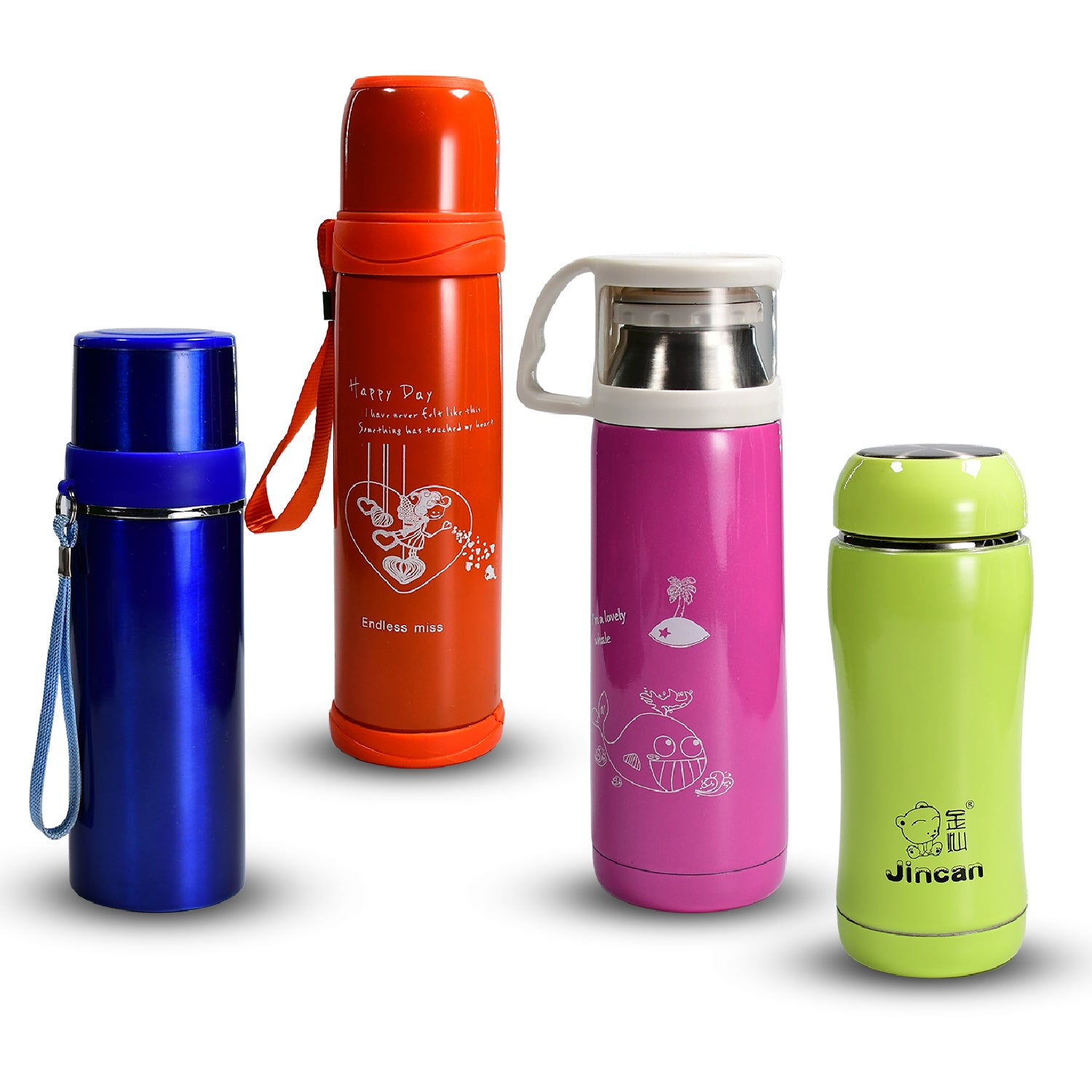Stainless steel Wukusy mix bottle for water and beverages, home kitchen storage, durable and reusable beverage container.