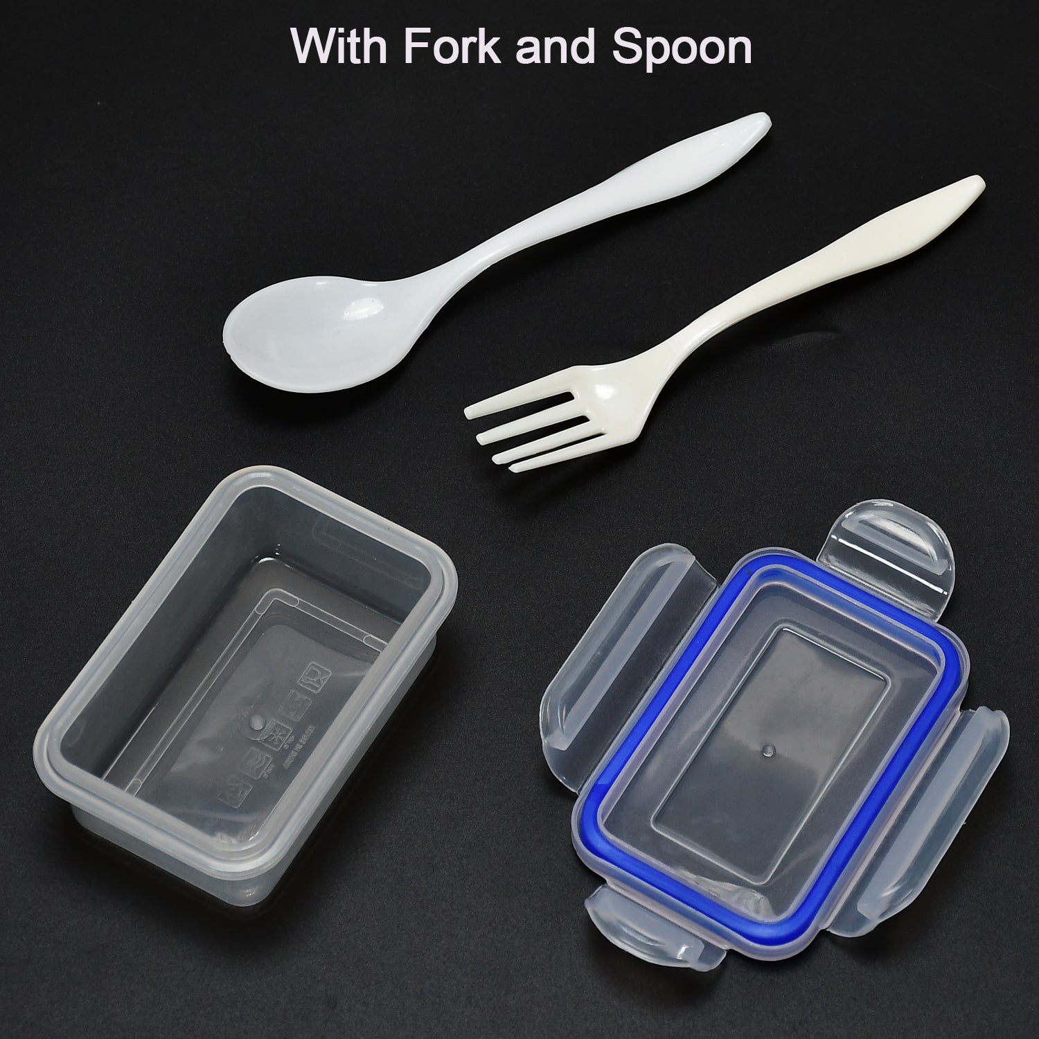 Wukusy 7070 multipurpose airtight lunch box with four-sided lock and small square container for food storage in home and kitchen.