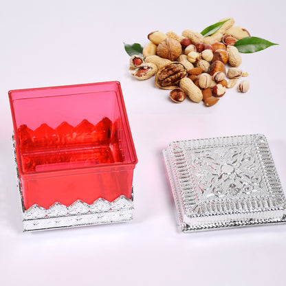 Wukusy Ruby Dryfruit Storage Container with attractive design, ideal for home, kitchen use, and gifting.