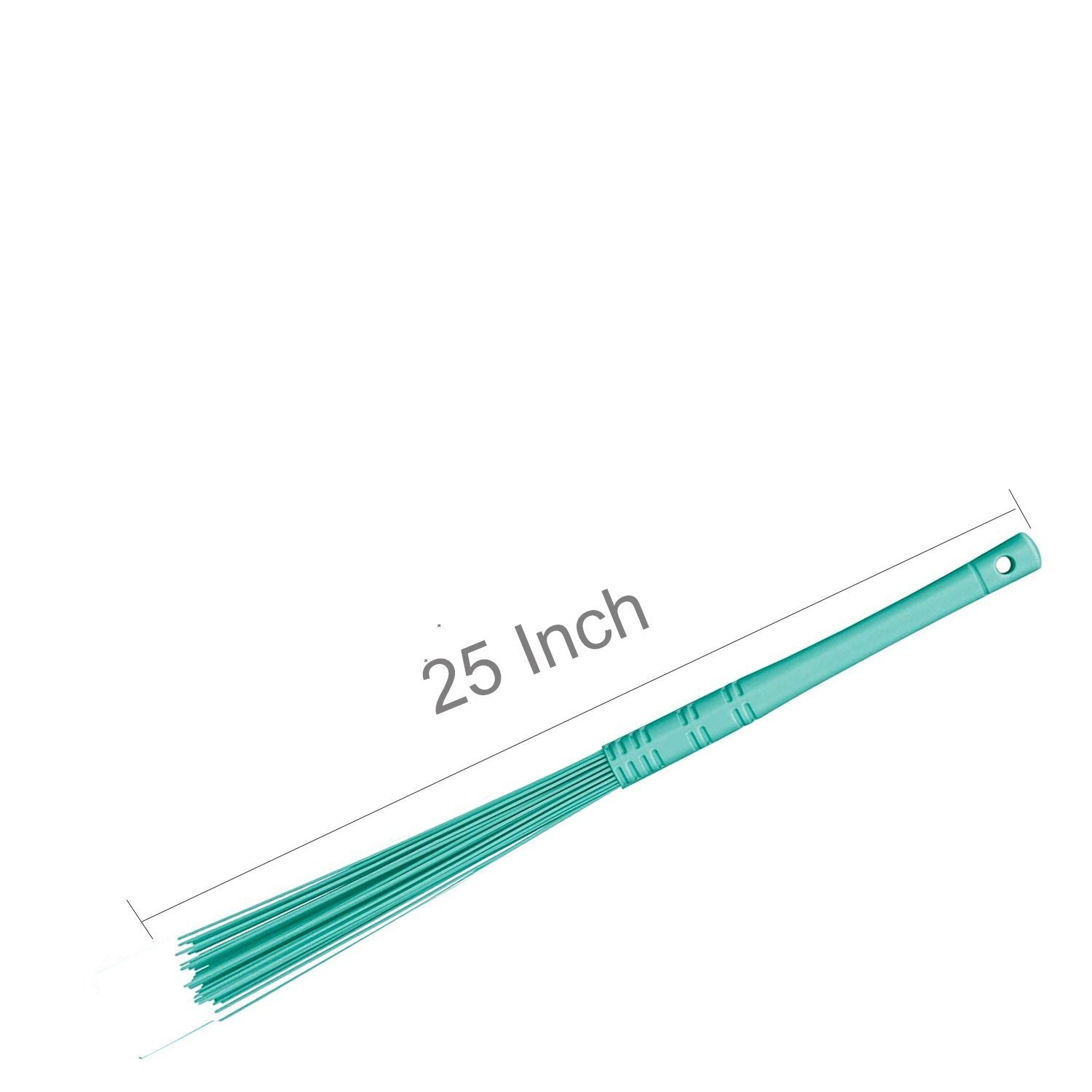 Wukusy wet and dry plastic floor cleaning broom for home and kitchen use, suitable for sweeping wet or dry debris.
