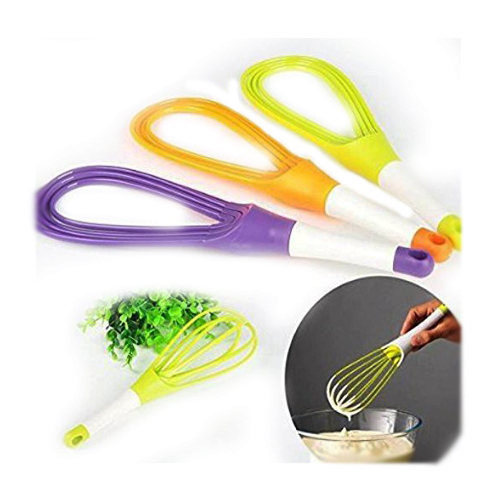 Wukusy plastic balloon whisk mixer for milk, coffee, eggs, and juice, ideal for home kitchen blending and whisking tasks.
