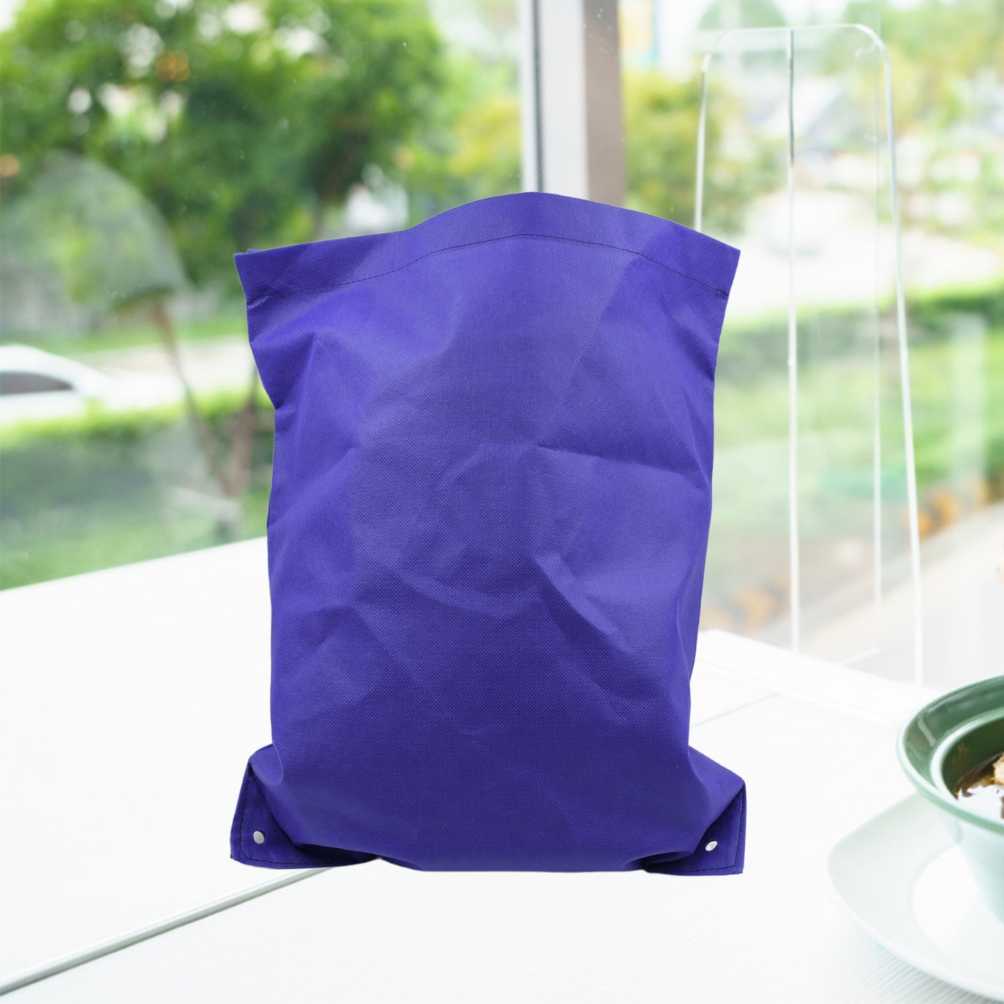 Wukusy reusable small grocery shopping bag without handle, eco-friendly home and kitchen storage solution.