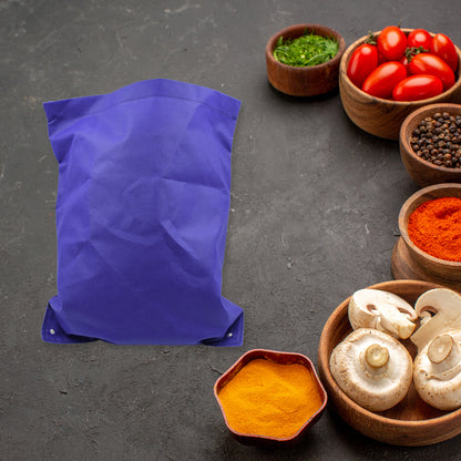 Wukusy reusable small grocery shopping bag without handles, compact and eco-friendly for home and kitchen use.