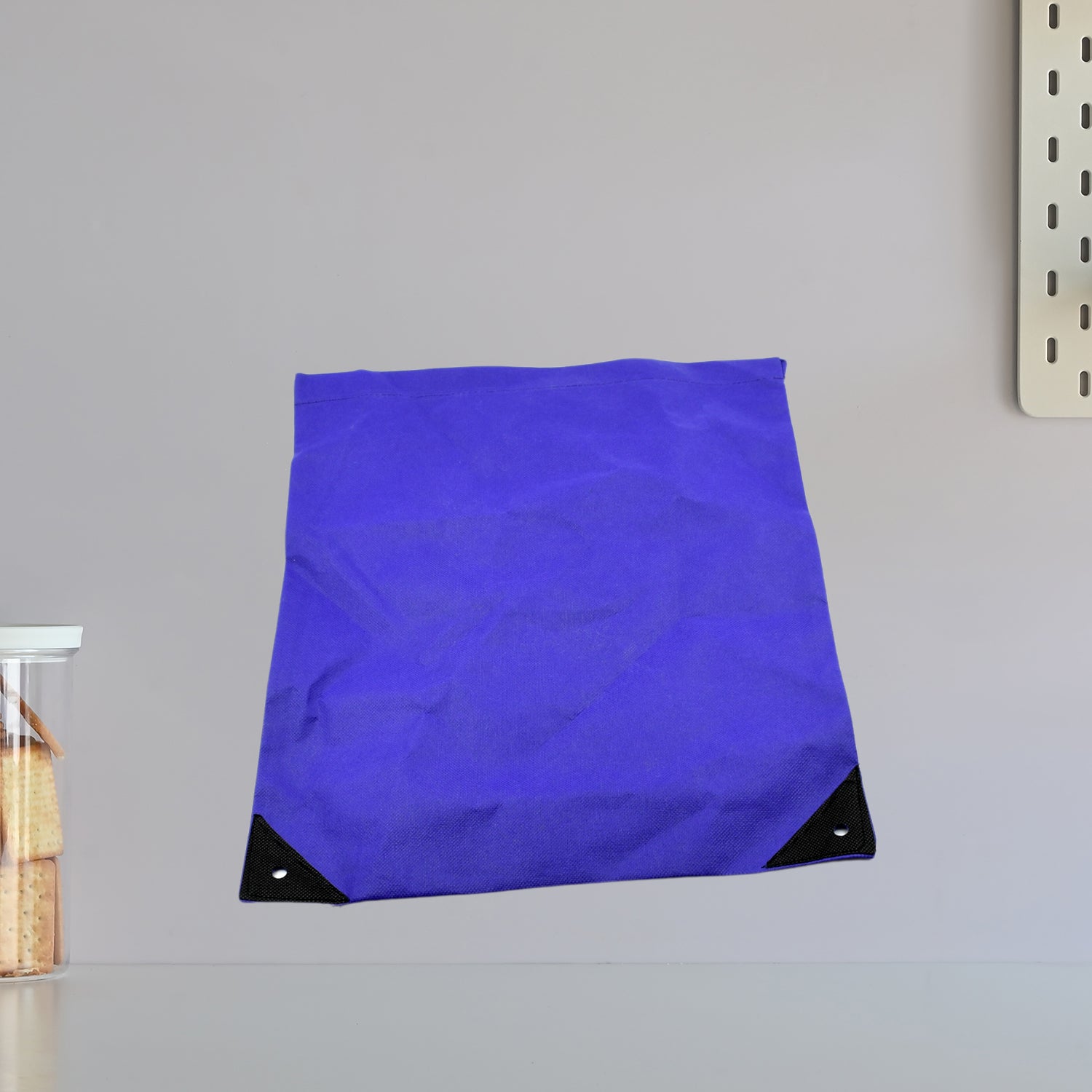 Wukusy reusable small grocery shopping bag without handles, eco-friendly and lightweight for home and kitchen use.