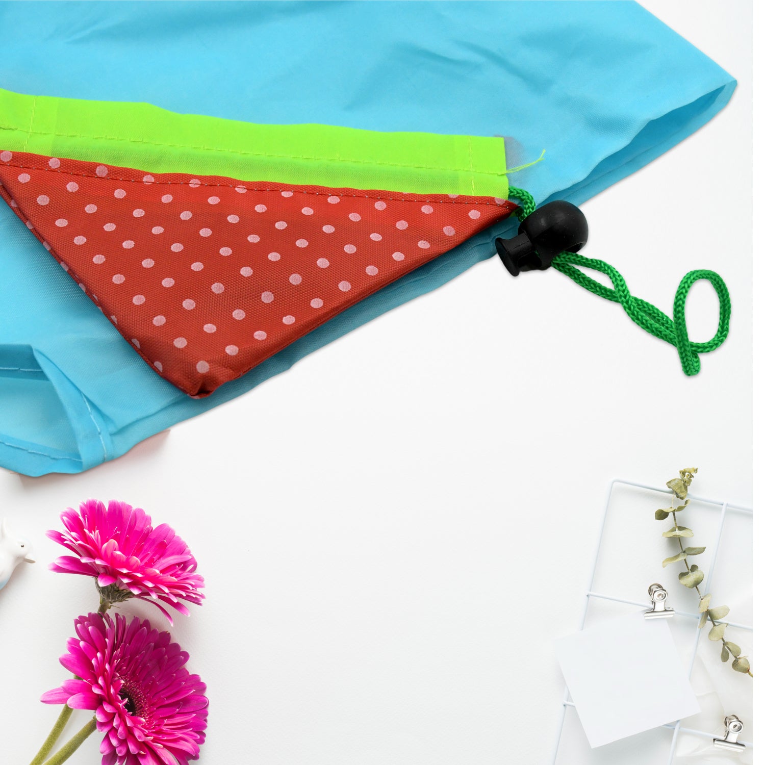 Wukusy reusable grocery bags with handles, washable and foldable for shopping and home use, made of durable fabric.