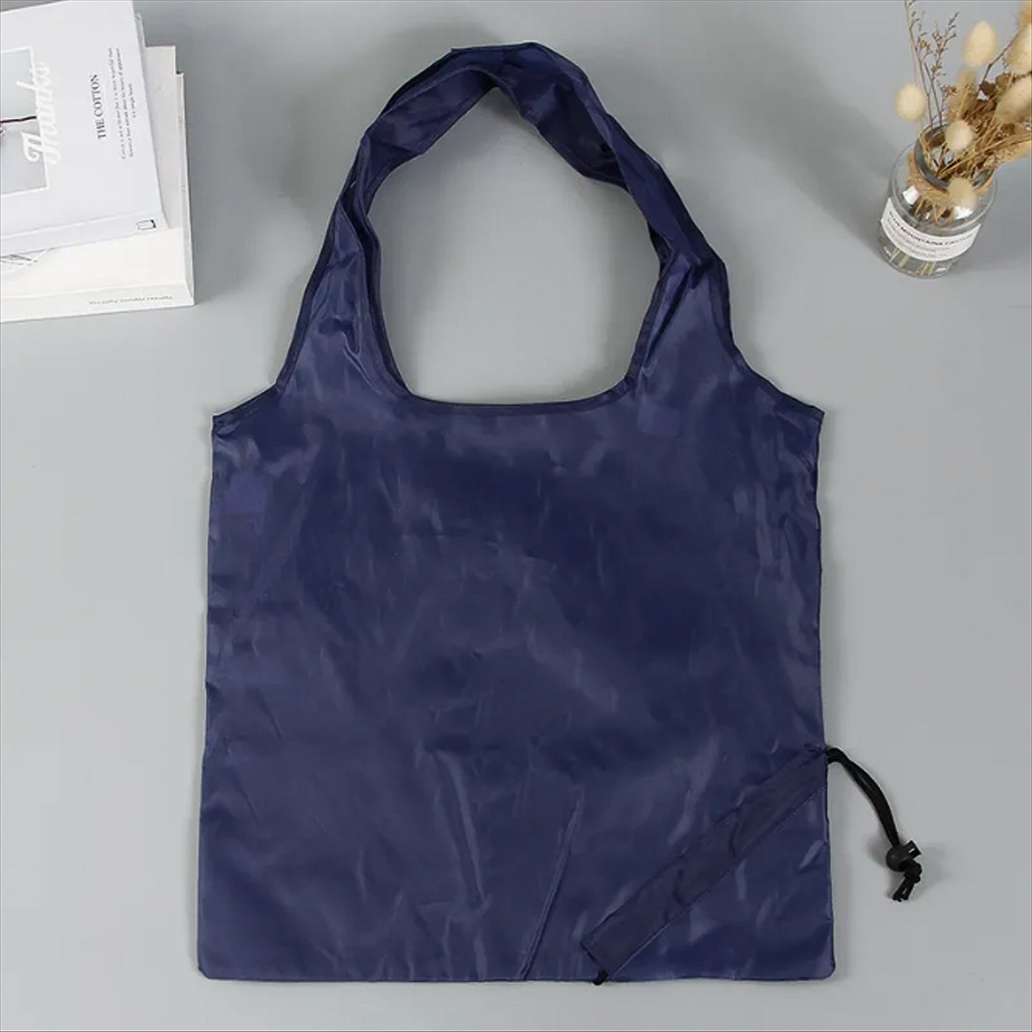 Wukusy reusable grocery bags with handles, foldable and washable shopping bags for eco-friendly home and kitchen use.