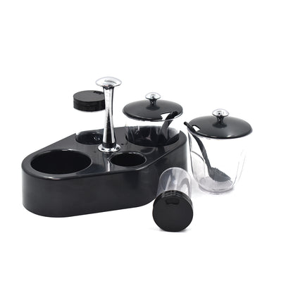 Wukusy Ganesh Rendy condiment set with a transparent plastic jar for easy access to spices in a home kitchen.