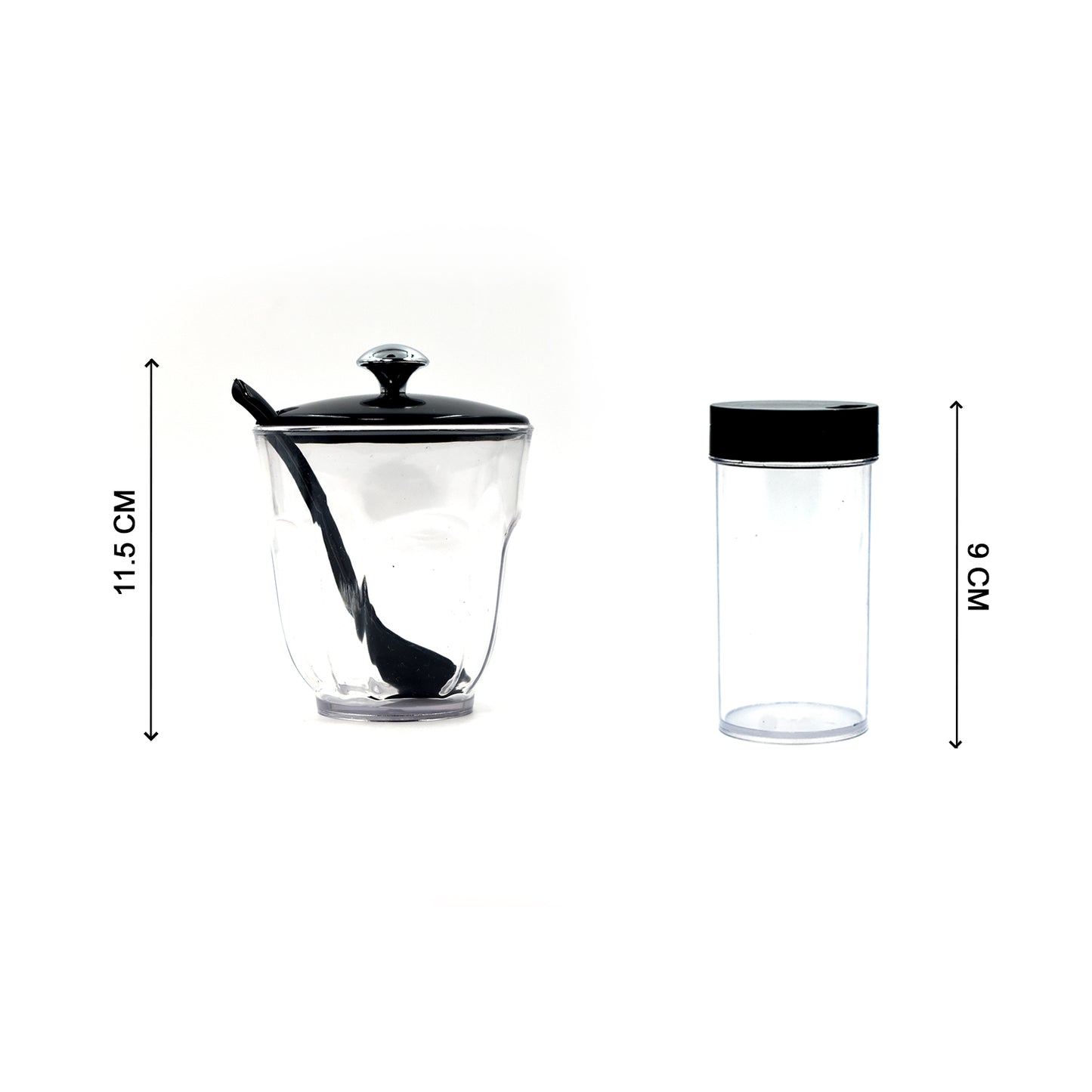 Wukusy Ganesh Rendy condiment set with transparent plastic jar for easy spice access in the kitchen.