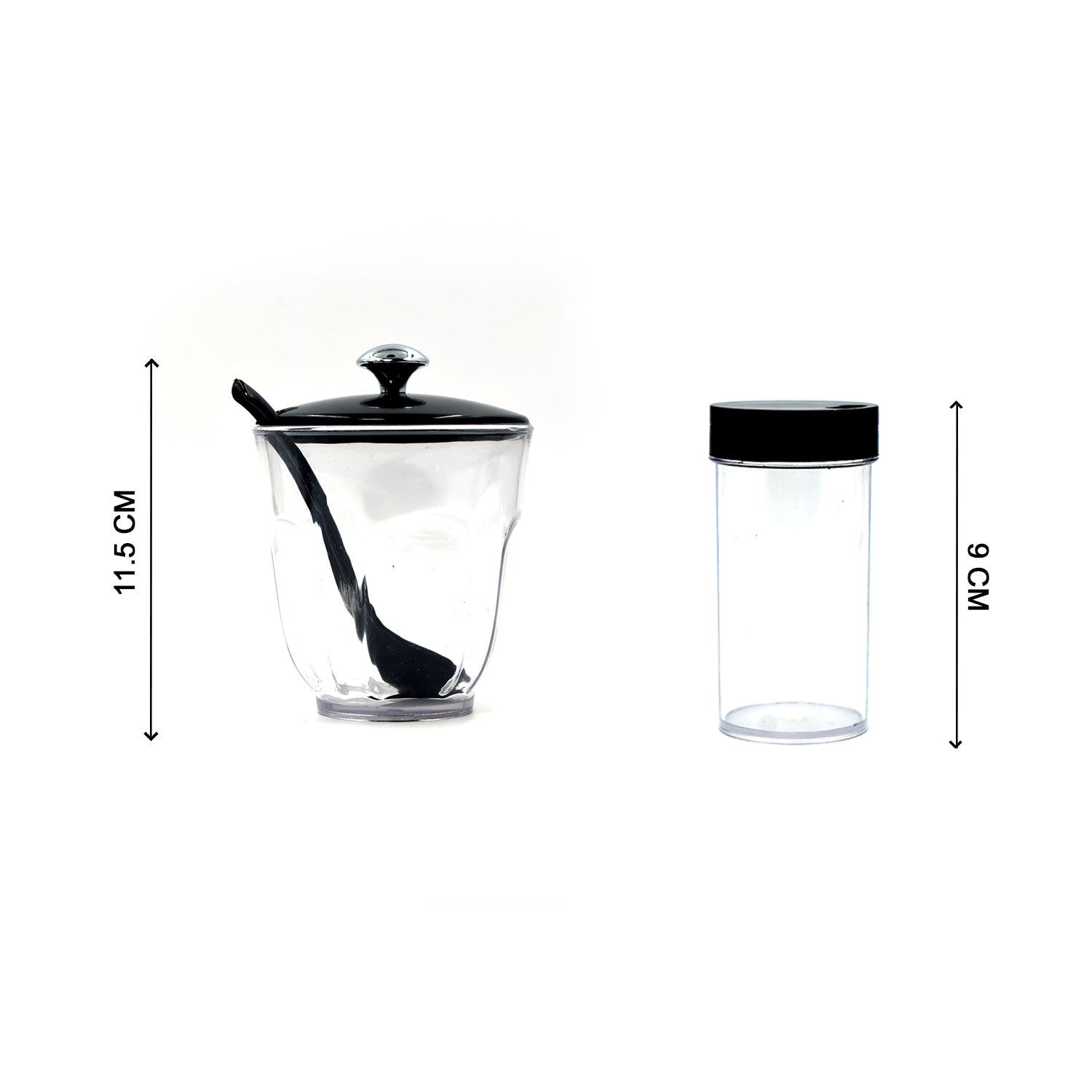 Wukusy Ganesh Rendy condiment set with transparent plastic jar for easy spice access in the kitchen.