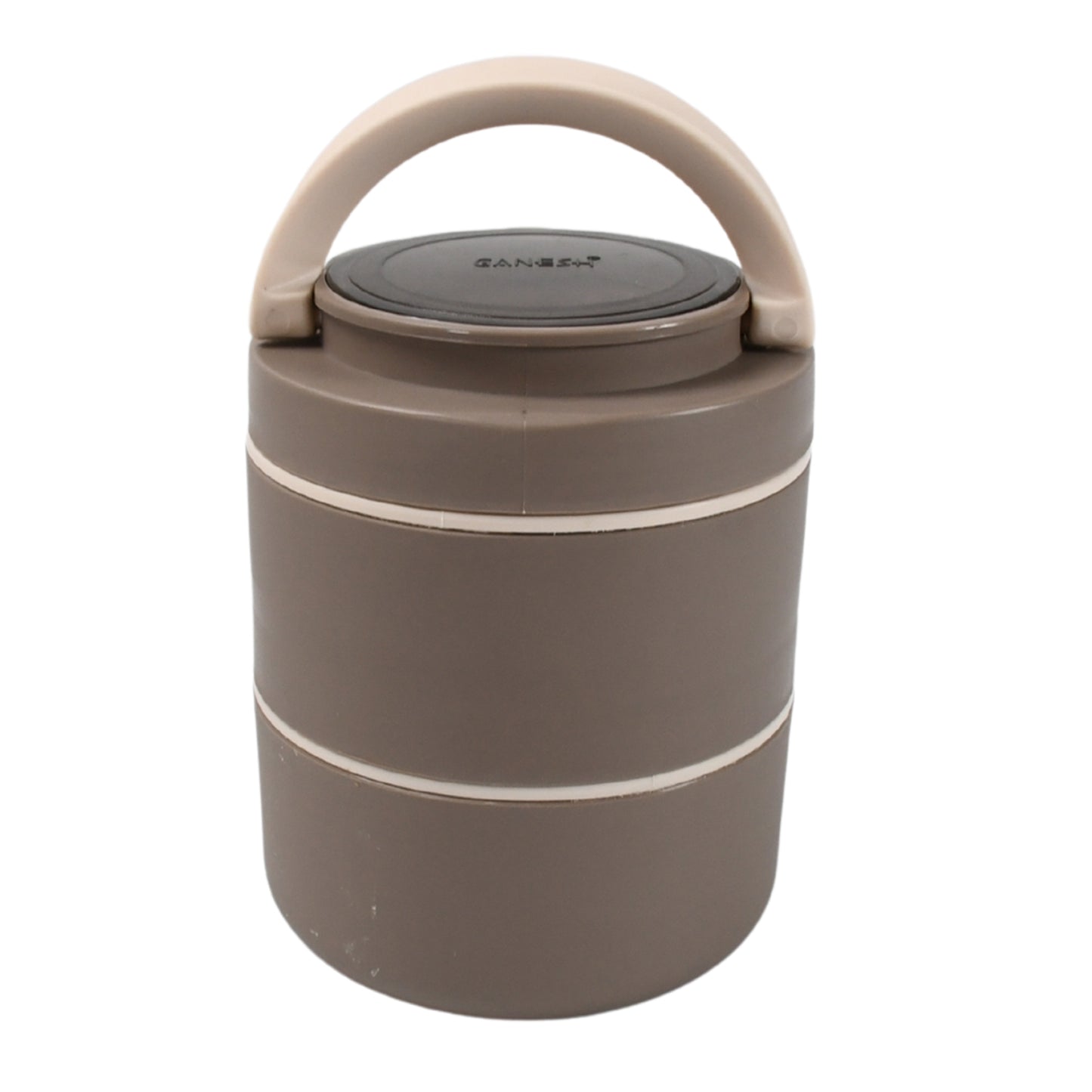 Wukusy Ganesh Smart Stack 2-layer stainless steel lunch box with airtight leak-proof design, suitable for office, school, and picnics.