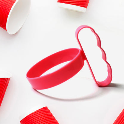 Wukusy plastic tumbler handle with anti-slip grip, lightweight travel mug holder, designed for cups, tumblers, and travel cups.