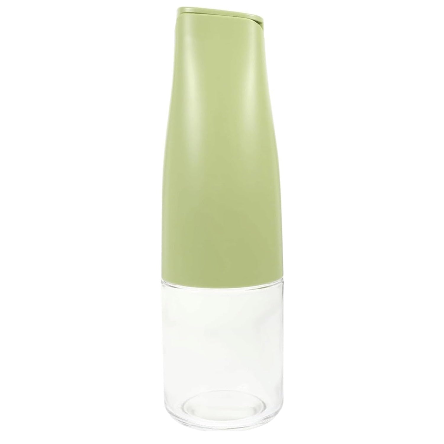 Wukusy 500ml glass oil dispenser with automatic open lid, ideal for cooking, grilling, and frying in the kitchen.