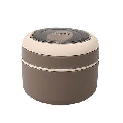 Wukusy Ganesh Cresta insulated food lunch box with airtight seal and spoon, suitable for office, school, or picnic use.