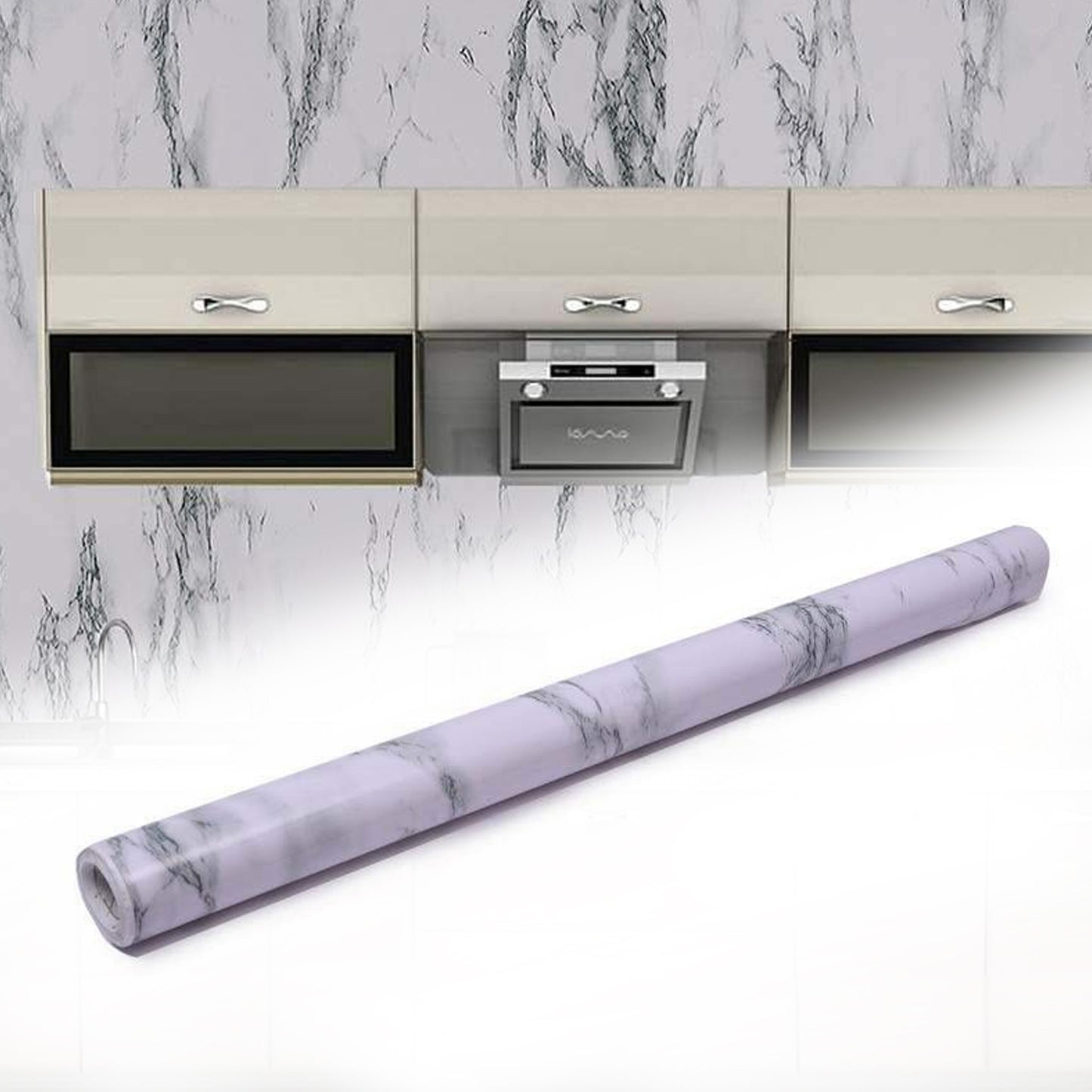 Wukusy adhesive kitchen wallpaper, 2m x 60cm, with a modern design suitable for home kitchen walls.
