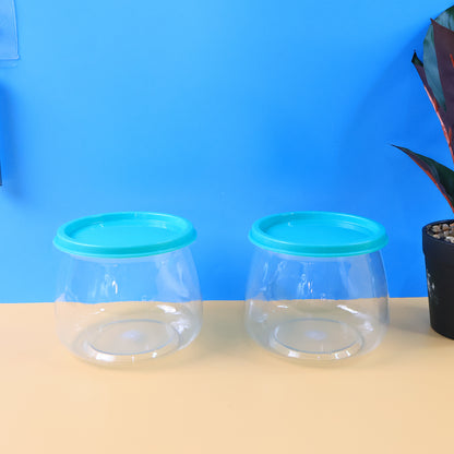 Wukusy airtight storage containers set with two 900ml capacity containers for kitchen organization and food storage.