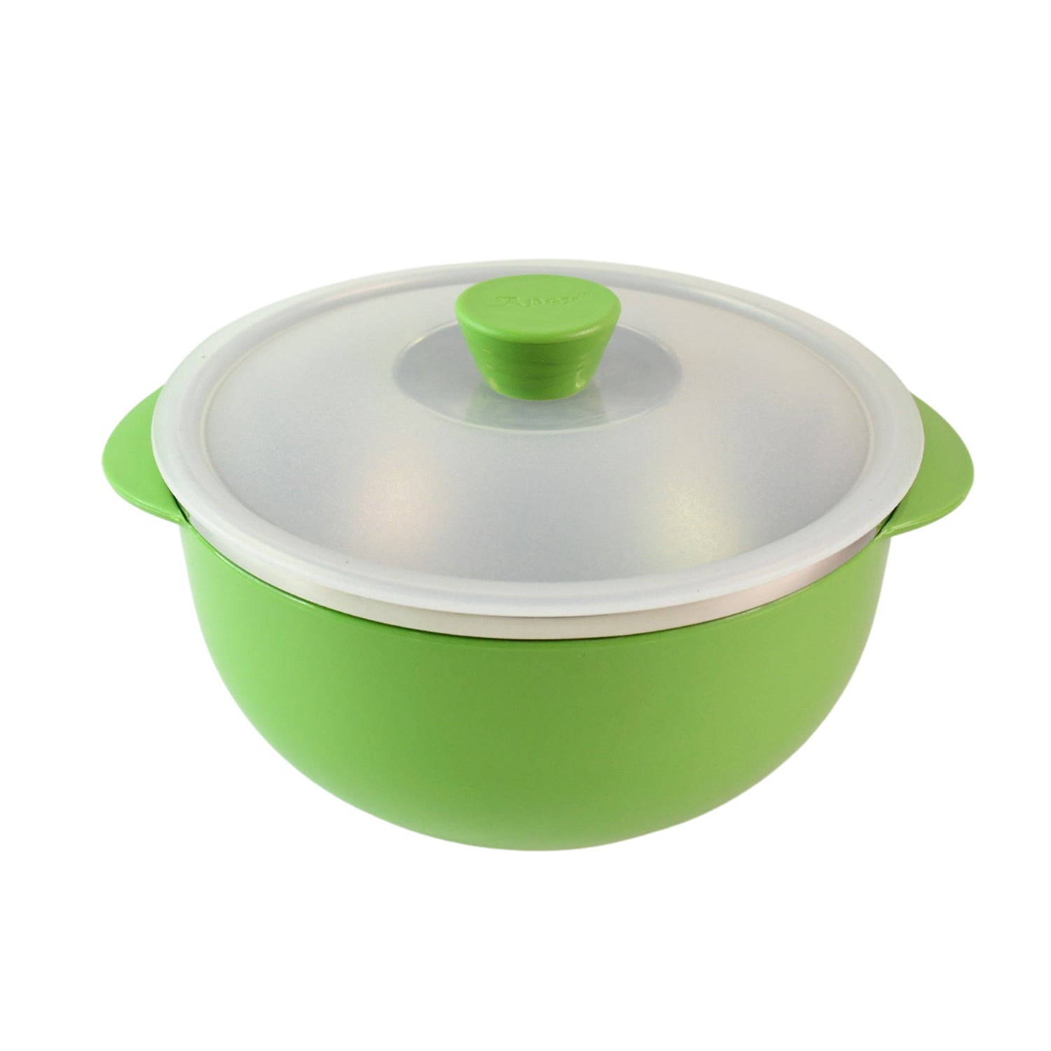 Wukusy Apex 2200ml microwave-safe plastic serving bowl with lid, suitable for home and kitchen food storage and serving.