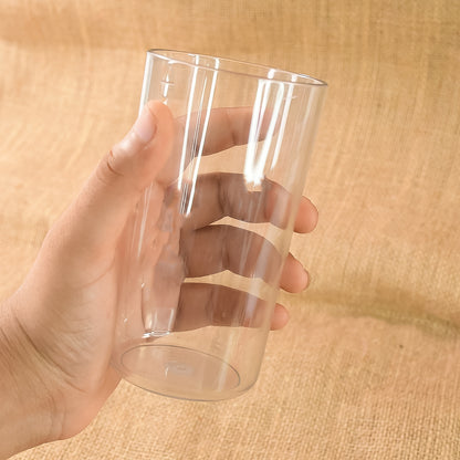 Wukusy Apex clear plastic tumbler glass set with six unbreakable tumblers for home and kitchen use.