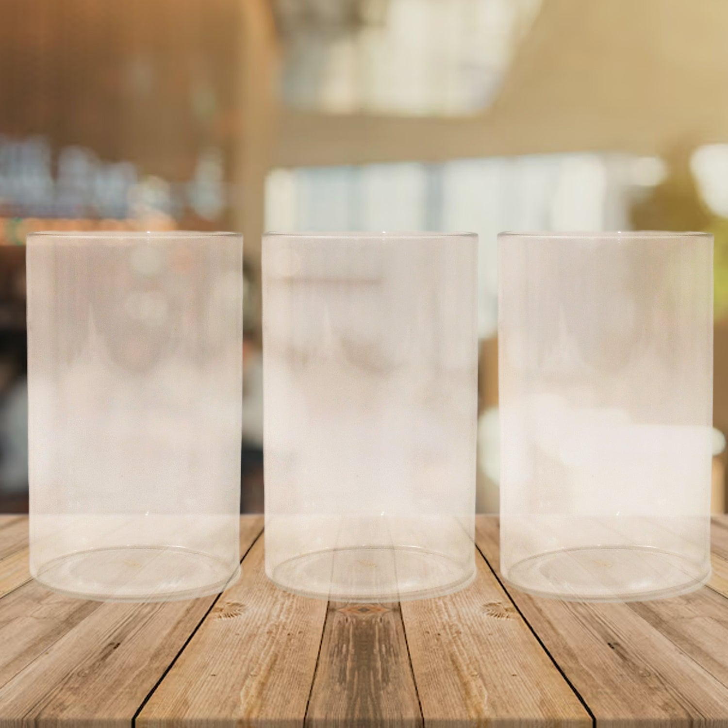 Wukusy Apex Everyday plastic glass set with 6 lightweight, unbreakable glasses for home and kitchen use.