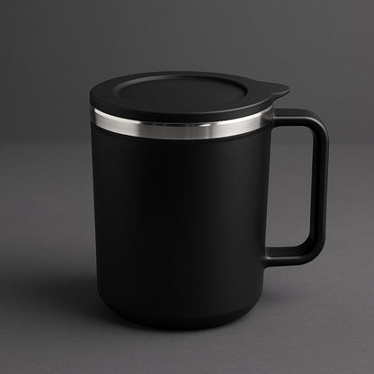 Wukusy Apex Happy Mug, approx 400ml, ceramic kitchen mug with a cheerful design for home use.