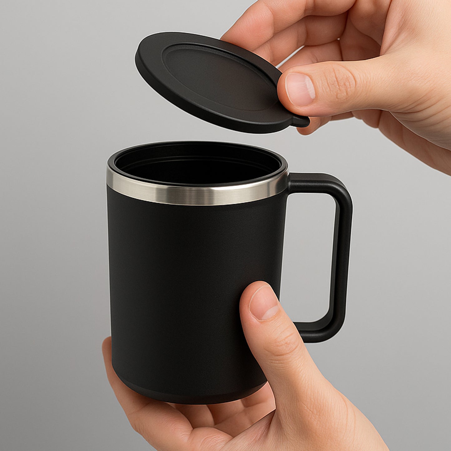 Wukusy Apex Happy Mug, 400ml ceramic coffee mug with colorful design, perfect for home and kitchen use.