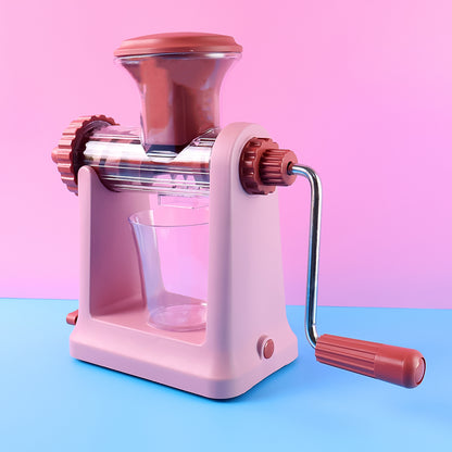 Wukusy Apex heavy-duty manual hand juicer machine set for home and kitchen use, featuring durable construction and easy operation.