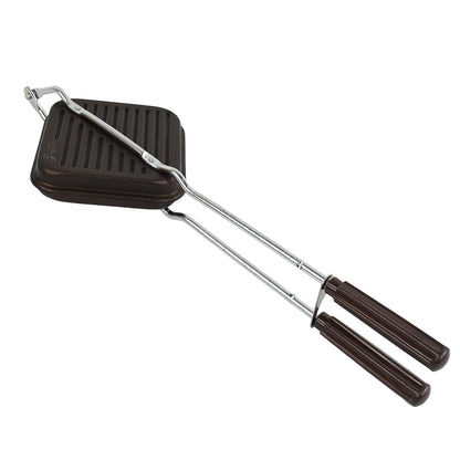 Wukusy Apex heavy gauge aluminum grill sandwich toaster for home and kitchen use, with non-stick plates and sleek design.