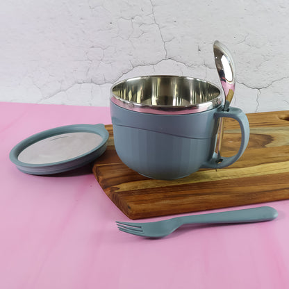 Wukusy Apex Hot X Soup noodle bowl, 700ml, ceramic with lid, ideal for soups and hot meals in the home and kitchen.