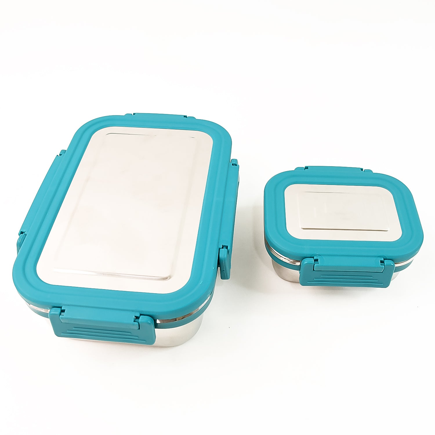 Wukusy Apex Jerry Lunch Box set with two stainless steel food containers, 700ml and 200ml, ideal for home and kitchen use.