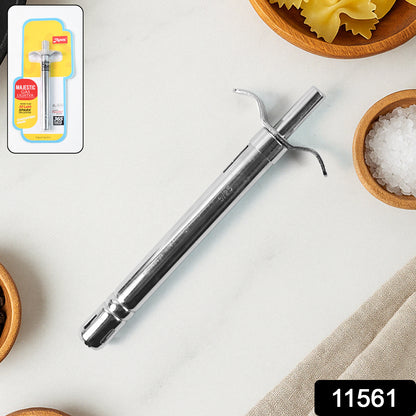 Wukusy Apex Majestic stainless steel gas lighter for home and kitchen use, featuring a sleek, durable design.