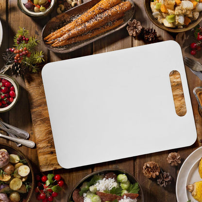 Wukusy Apex medium plastic chopping board measuring 36x23 cm, ideal for home kitchen food prep, shown on a countertop.