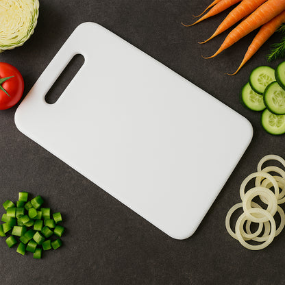 Wukusy Apex medium plastic chopping board, 36.23 cm, suitable for home kitchen food prep, with a smooth surface and durable design.