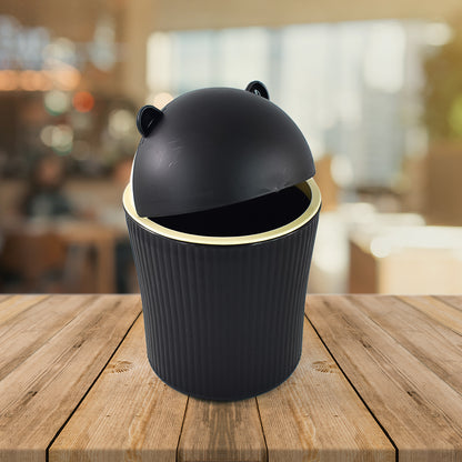 Wukusy Apex Mini Tabletop Dustbin, 1200ml capacity, in mixed colors, ideal for home and kitchen use.