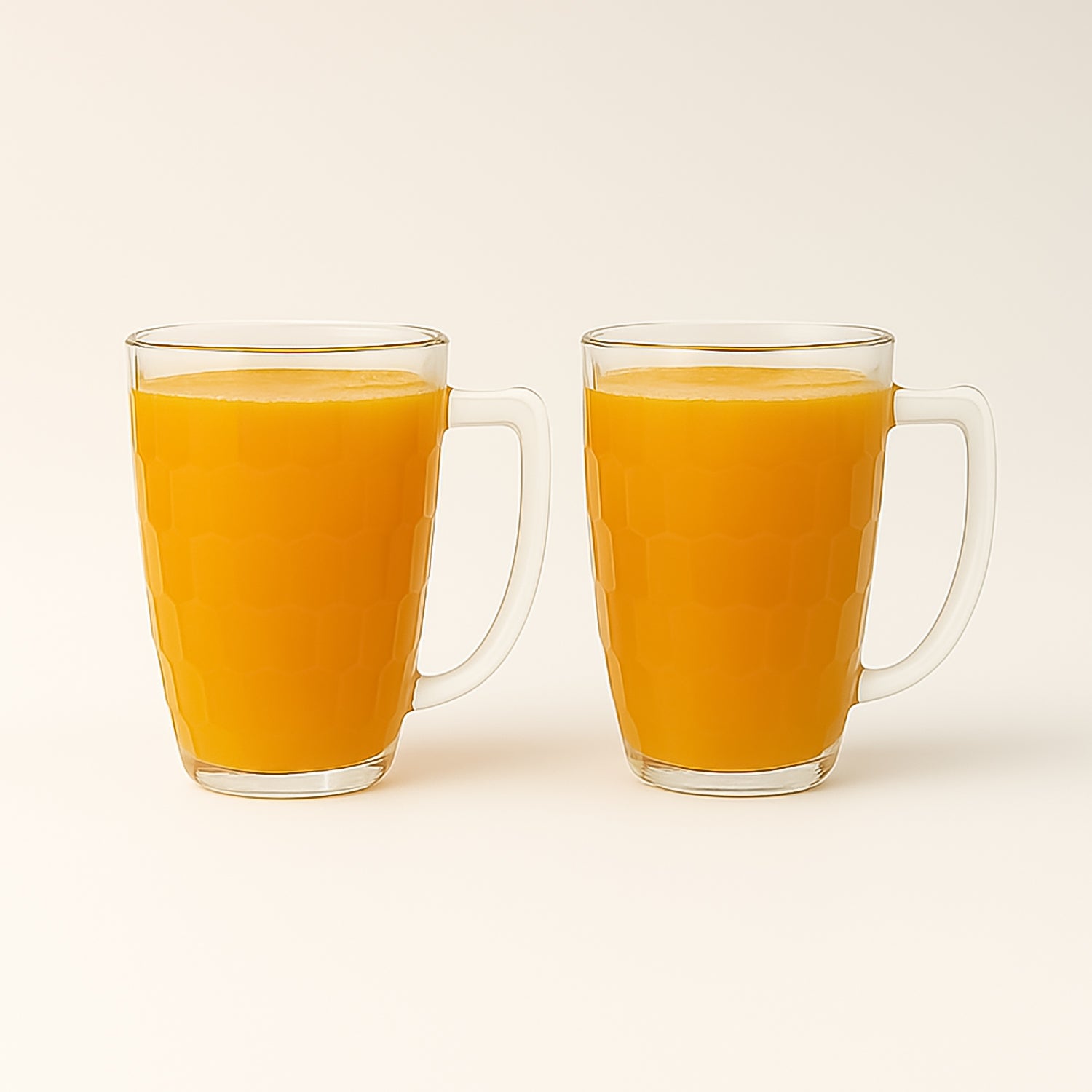 Set of two Wukusy Apex Mocktail Mug Glasses, 400 ml each, perfect for stylish home and kitchen beverages.