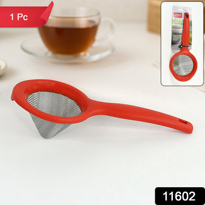 Wukusy Apex Premium green tea strainer with fine stainless steel mesh for easy, efficient tea brewing in home and kitchen use