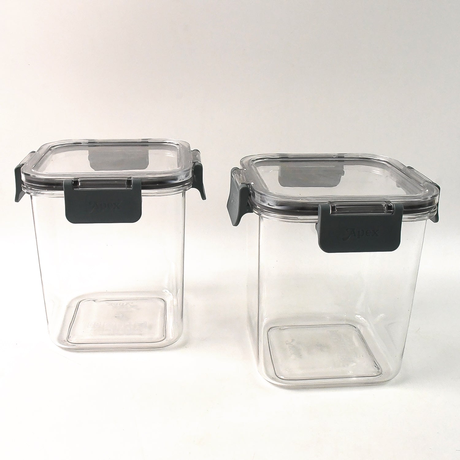 Wukusy Apex Press N Lock 2-pack airtight food storage containers, 900ml capacity, with secure locking lids for kitchen organization