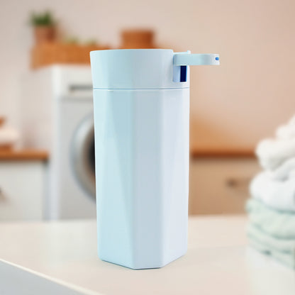 Wukusy Apex Push It soap dispenser in white, 300ml capacity, for kitchen or bathroom use, with push pump for easy dispensing.