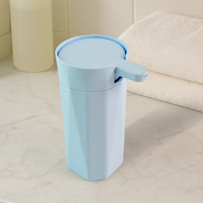 Wukusy Apex Push It soap dispenser in white, 300ml capacity, suitable for kitchen or bathroom countertops.