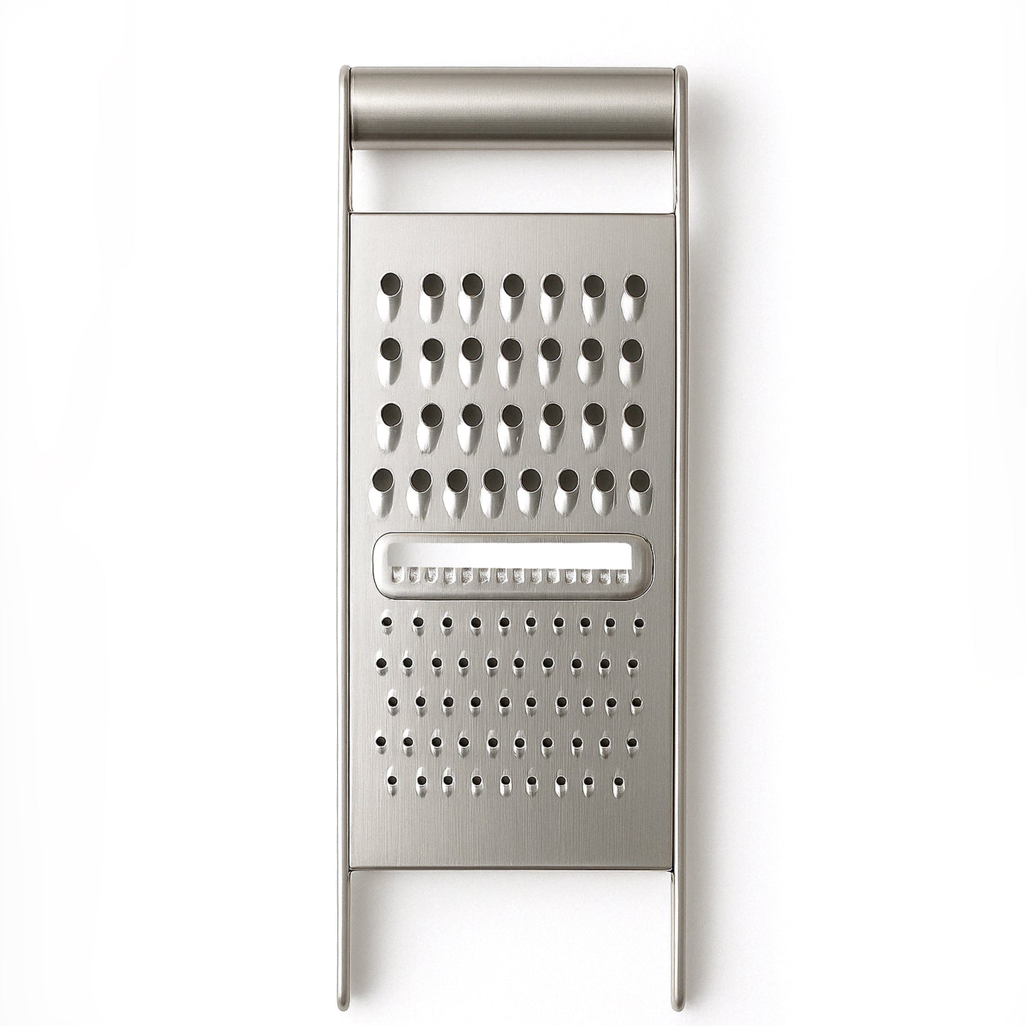 Wukusy Apex 3-in-1 stainless steel grater and slicer for versatile food prep in the kitchen.