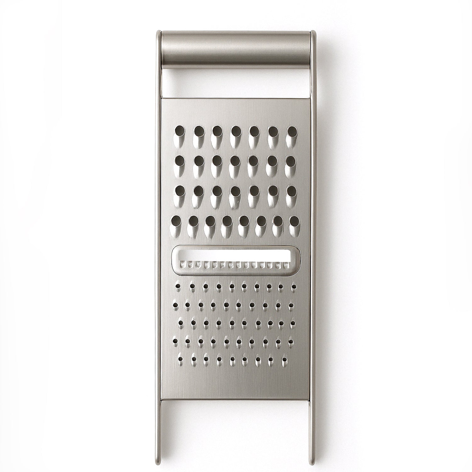 Wukusy Apex 3-in-1 stainless steel grater and slicer for versatile food prep in the kitchen.