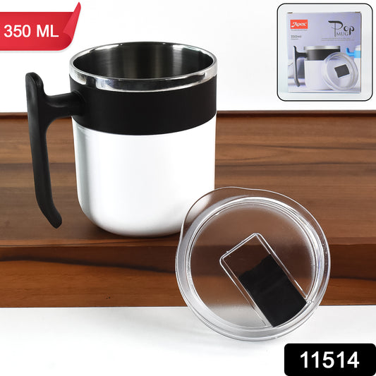 Wukusy Apex stainless steel pop inner mug, 350 ml capacity, kitchen mug with sleek design, ideal for hot and cold beverages.