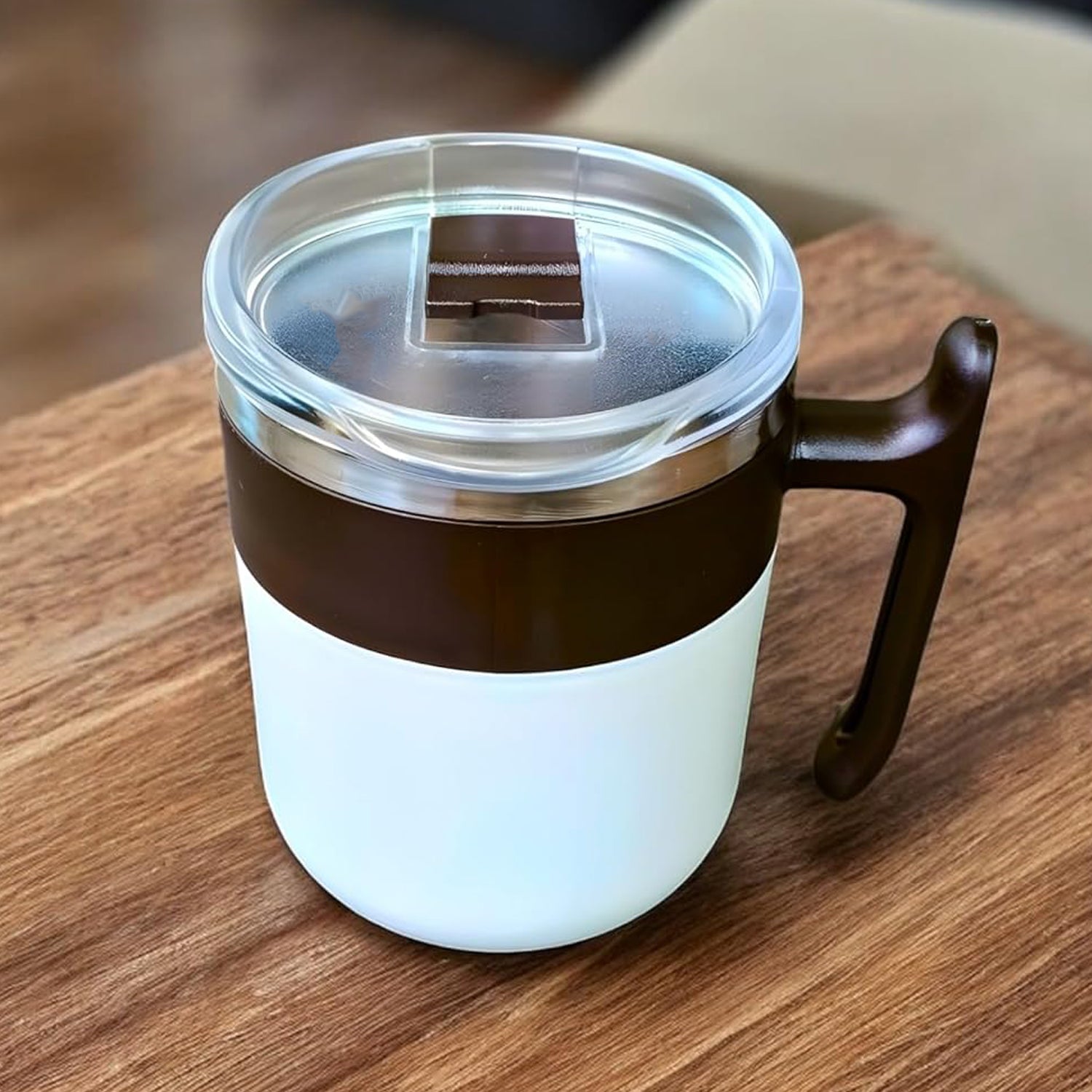 Wukusy Apex stainless steel pop inner mug, 350 ml capacity, durable kitchen mug with sleek design and double-wall insulation.