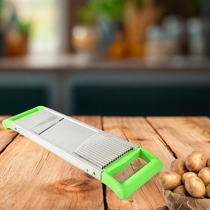 Wukusy Apex stainless steel 2-in-1 vegetable slicer for home and kitchen use with multiple slicing blades