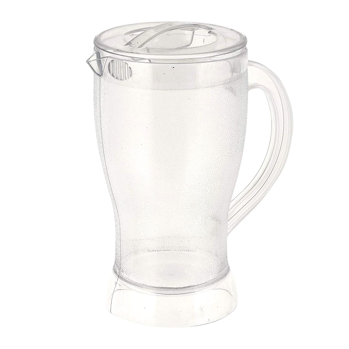 Wukusy Apex unbreakable lemon jug, 1200 ml, durable kitchen pitcher for serving beverages, clear plastic design.