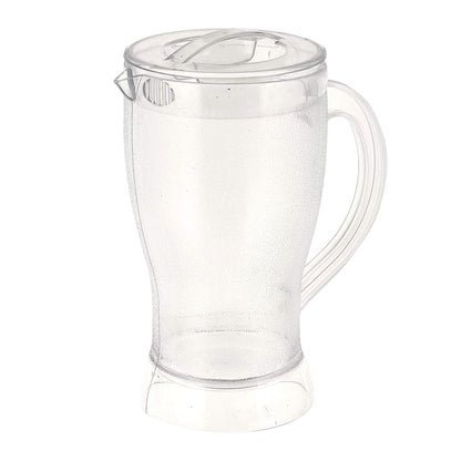 Wukusy Apex unbreakable lemon jug, 1200 ml, durable kitchen pitcher for serving beverages, clear plastic design.
