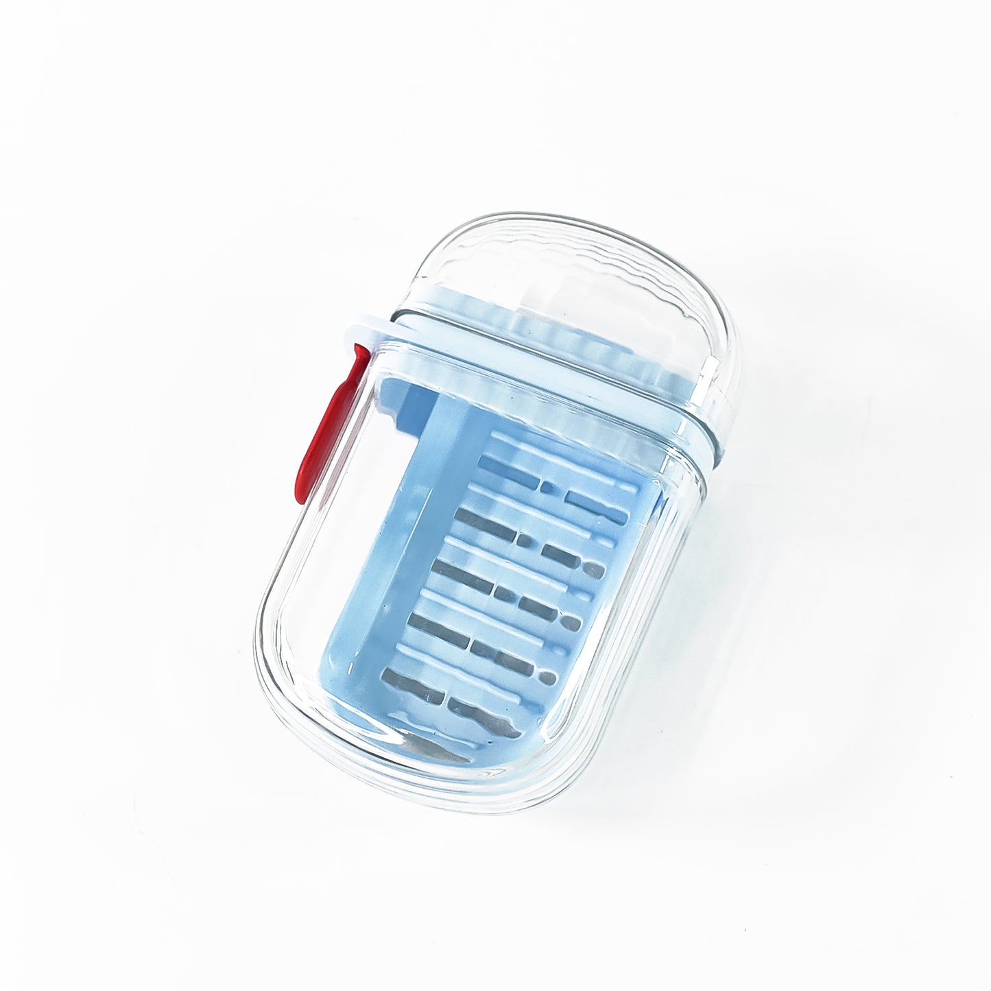 Wukusy Apex unbreakable travel soap case with secure lock, durable plastic container for toiletries or soap on the go.