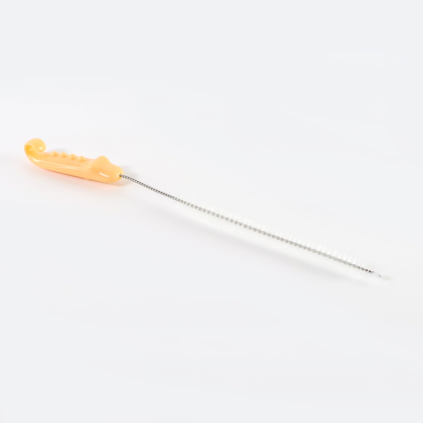 Wukusy bottle spout cleaning brush with ergonomic handle, 22 cm long, ideal for kitchen and home bottle cleaning tasks.