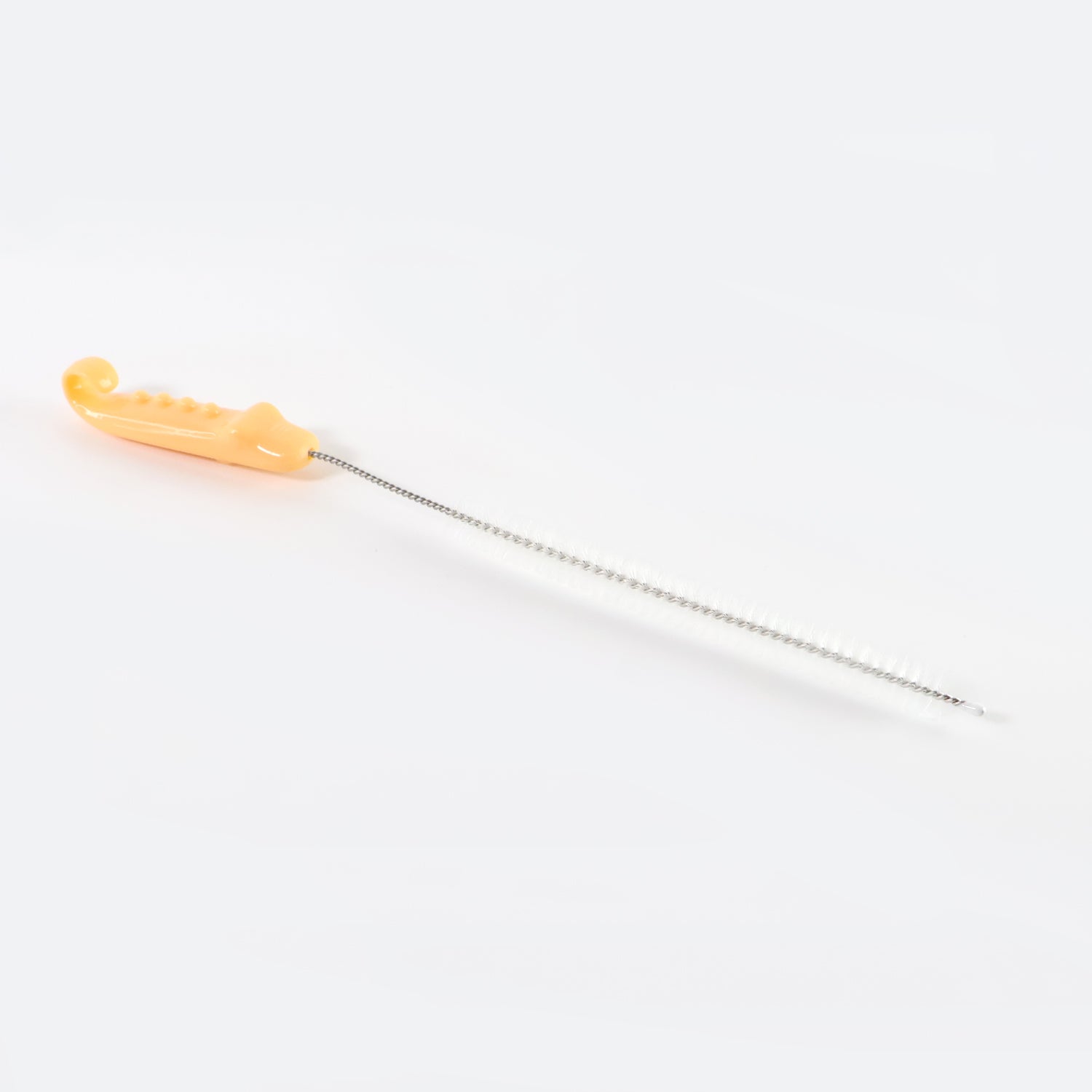 Wukusy bottle spout cleaning brush with ergonomic handle, 22 cm long, ideal for kitchen and home bottle cleaning tasks.