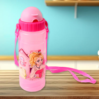Cartoon printed 550ml Wukusy water bottle with colorful design, suitable for home and kitchen use.