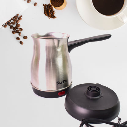 Wukusy 800ml coffee pot and tea maker kettle with even heating, designed for home and kitchen use.