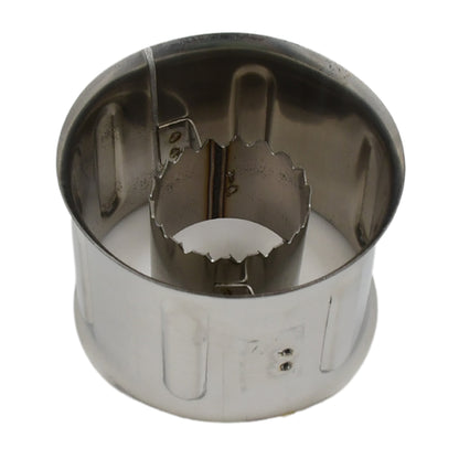 Stainless steel corn cutter and kernel remover by Wukusy for home kitchen use, featuring a handle and sharp blades.